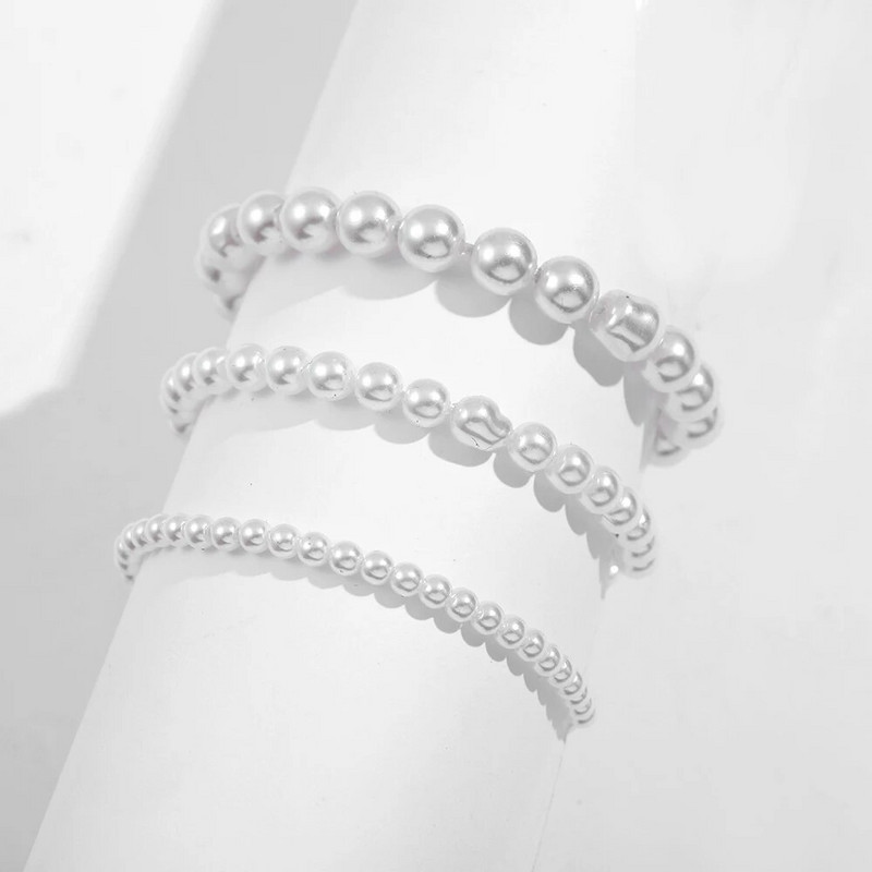 Boho apzeltītas krelles rokassprādzes sievietēm Charm Crystal Link Chain Statement Rokassprādzes Rokassprādzes Roku darbs Elastīgas Roku Rotaslietas