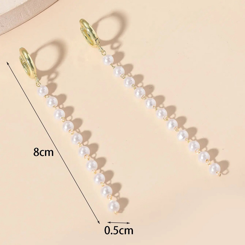 Jauni karsti izpārdošanas titāna tērauda lodīšu ķēdes auskari gari, melni punktveida pušķu auskari (ķēde 6cm)