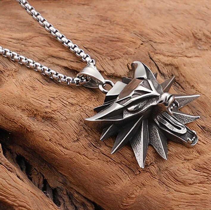 Vintage mood geomeetriline hundipea loomade kaelakee meestele roostevabast terasest kaelakee isikupära domineeriv meeste ehte kingitus