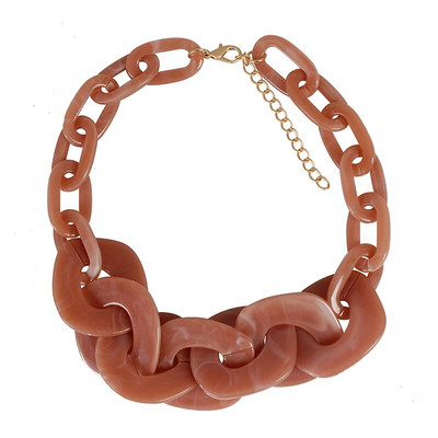 2023 nova ženska ogrlica s velikim zdepastim lancem punk hip-hop stil ogrlica od akrilne smole nakit veleprodaja nakita