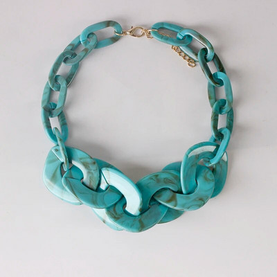 2023 nova ženska ogrlica s velikim zdepastim lancem punk hip-hop stil ogrlica od akrilne smole nakit veleprodaja nakita