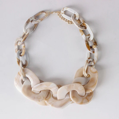 2023 nova ženska ogrlica s velikim zdepastim lancem punk hip-hop stil ogrlica od akrilne smole nakit veleprodaja nakita