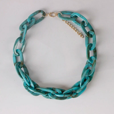 2023 nova ženska ogrlica s velikim zdepastim lancem punk hip-hop stil ogrlica od akrilne smole nakit veleprodaja nakita