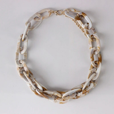 2023 nova ženska ogrlica s velikim zdepastim lancem punk hip-hop stil ogrlica od akrilne smole nakit veleprodaja nakita