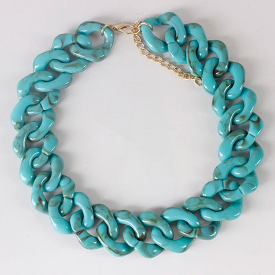 2023 nova ženska ogrlica s velikim zdepastim lancem punk hip-hop stil ogrlica od akrilne smole nakit veleprodaja nakita