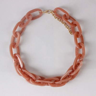 2023 nova ženska ogrlica s velikim zdepastim lancem punk hip-hop stil ogrlica od akrilne smole nakit veleprodaja nakita