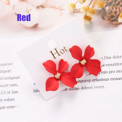 1 Pāris Modes ziedu auskari Boho ziedu formas margrietiņas auskari kāzu ballīte retro greznas rotaslietas dāvanas meitenēm