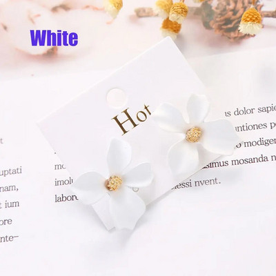 1 Pāris Modes ziedu auskari Boho ziedu formas margrietiņas auskari kāzu ballīte retro greznas rotaslietas dāvanas meitenēm