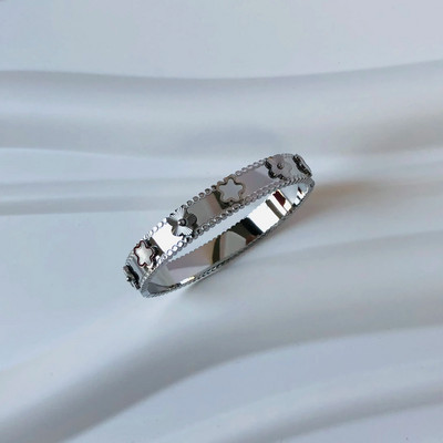 Karštas išpardavimas mados aukso spalvos nerūdijančio plieno gėlių apyrankės ir apyrankės moterims Pulseira Love Mielos apyrankės papuošalai vakarėliui