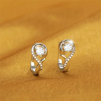 Μόδα γυναικεία σκουλαρίκια με καρφιά ζιργκόν Πολυτελή γαμήλια κοσμήματα σκουλαρίκια αρραβώνων για γυναίκες δώρο για την επέτειο αρραβώνων Χονδρική