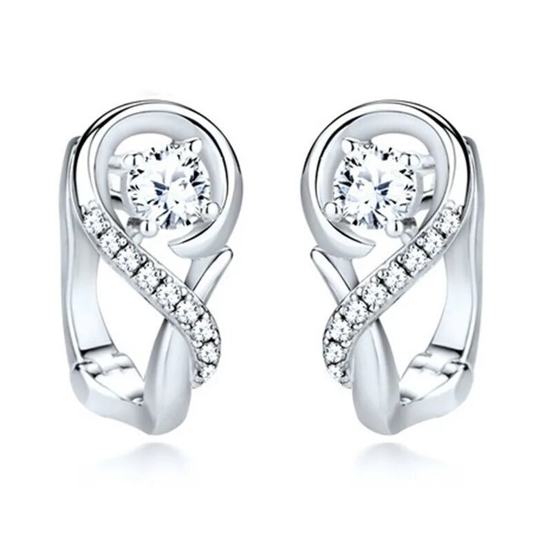 Modes sieviešu cirkona auskari Luksusa kāzu rotaslietas saderināšanās auskari sievietēm saderināšanās gadadienas dāvanu vairumtirdzniecība