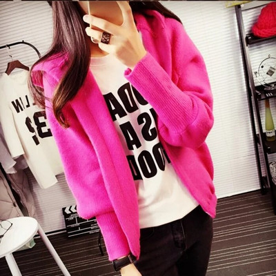 Biezi vienkrāsaini ikdienas džemperi Korejiešu brīvi rudens ziemas sieviešu apģērbi 2022 Ērts, vienkāršs ar kapuci elastīgs, elegants