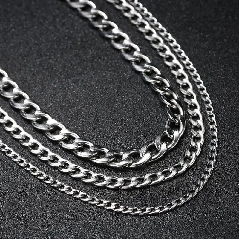 Roostevabast terasest ketiga kaelakee pikk hip-hop naistele kaelas Mehed Mood Ehted Aksessuaarid Choker Valentinipäev