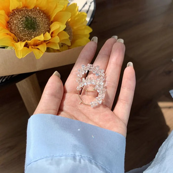 Μοντέρνα ακανόνιστα κρυστάλλινα κυκλικά σκουλαρίκια σχεδιαστών πολυτελείας για γυναικεία δήλωση γάμου Δώρο κοσμημάτων pendientes mujer