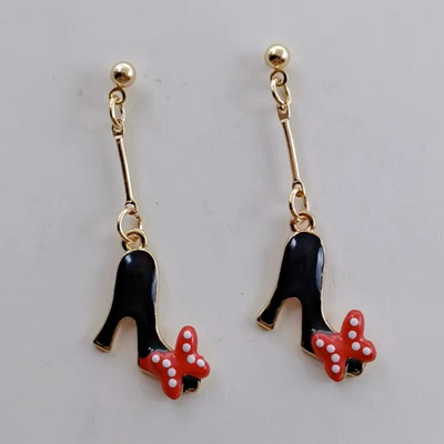 Új stílusú divat zománcozott magassarkú varázslatos női cipő medál fülbevaló, aranyos magassarkú női fülbevaló nagykereskedelem kiváló minőség