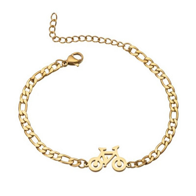 Individuālas unikālas velosipēdu rokassprādzes un rokassprādzes sievietēm no nerūsējošā tērauda regulējamas ķēdes šarmu rokassprādzes minimālisma stila rotaslietas