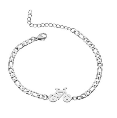 Individuālas unikālas velosipēdu rokassprādzes un rokassprādzes sievietēm no nerūsējošā tērauda regulējamas ķēdes šarmu rokassprādzes minimālisma stila rotaslietas