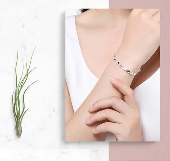 Korejiešu modes spīdīga krusta rokassprādze sievietēm, vienkāršas personības radoša ķēdes rokassprādze, dizainera rotaslietas Pulseras Mujer