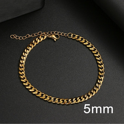 Pamata panka nerūsējošā tērauda rokassprādze vīriešiem sievietēm Kubas saišu ķēde Minimālisma rokassprādzes Karstas rotaslietas gotiskas kāzu dāvanas JAUNS