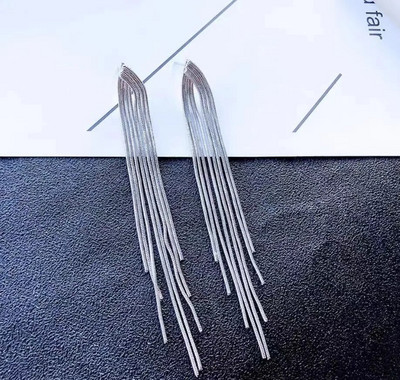 Modes Rhinestone Auskari Gari pušķi Crystal Drop Auskari Sievietēm Kāzu Kāzu Rotaslietas Meiteņu ballītes Kulonu Dāvanas