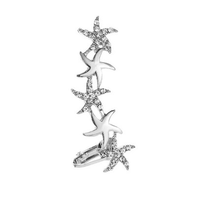 Bohēmijas NO Pīrsings kristāla Rhinestone Ear Cuff Wrap Stud Clip Auskari Sievietēm Meitenēm Moderni Auskari Juvelierizstrādājumi Juvelierizstrādājumi