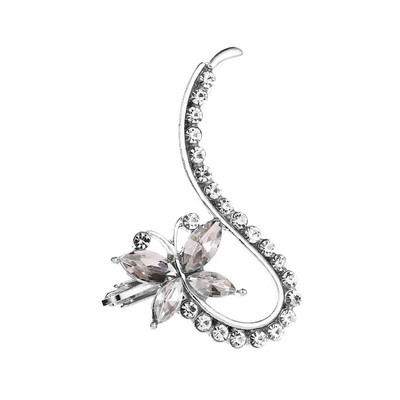Bohēmijas NO Pīrsings kristāla Rhinestone Ear Cuff Wrap Stud Clip Auskari Sievietēm Meitenēm Moderni Auskari Juvelierizstrādājumi Juvelierizstrādājumi