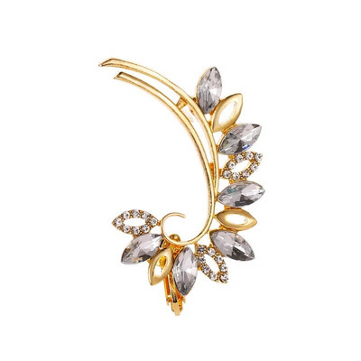 Bohēmijas NO Pīrsings kristāla Rhinestone Ear Cuff Wrap Stud Clip Auskari Sievietēm Meitenēm Moderni Auskari Juvelierizstrādājumi Juvelierizstrādājumi