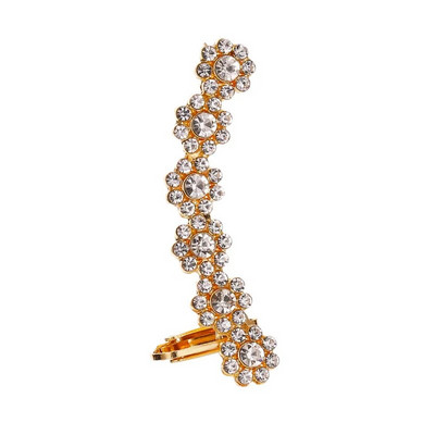 Bohēmijas NO Pīrsings kristāla Rhinestone Ear Cuff Wrap Stud Clip Auskari Sievietēm Meitenēm Moderni Auskari Juvelierizstrādājumi Juvelierizstrādājumi