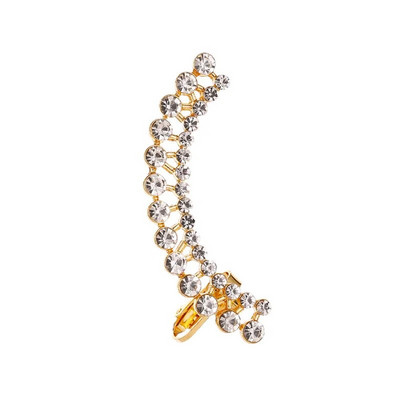 Bohēmijas NO Pīrsings kristāla Rhinestone Ear Cuff Wrap Stud Clip Auskari Sievietēm Meitenēm Moderni Auskari Juvelierizstrādājumi Juvelierizstrādājumi