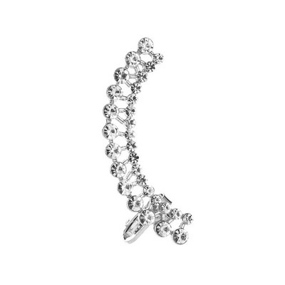 Bohēmijas NO Pīrsings kristāla Rhinestone Ear Cuff Wrap Stud Clip Auskari Sievietēm Meitenēm Moderni Auskari Juvelierizstrādājumi Juvelierizstrādājumi