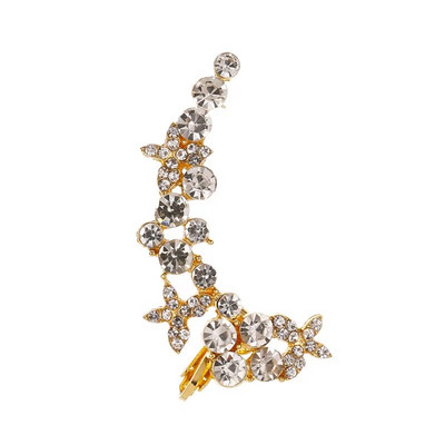 Bohēmijas NO Pīrsings kristāla Rhinestone Ear Cuff Wrap Stud Clip Auskari Sievietēm Meitenēm Moderni Auskari Juvelierizstrādājumi Juvelierizstrādājumi