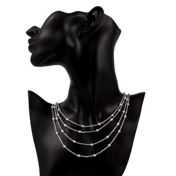 Καυτές εκπτώσεις Ασημένιο 925 κοσμήματα μόδας 18 ιντσών Κολιέ με αλυσίδα με λεία χάντρες για γυναίκες Δώρα γενεθλίων γάμου