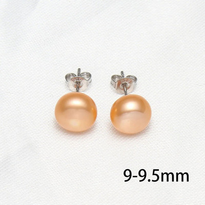 Dabīgo pērļu auskari 6-12 mm purpursarkani rozā melni zili saldūdens pērļu auskari sudraba krāsā Perlas auskari sievietēm Oorbellen