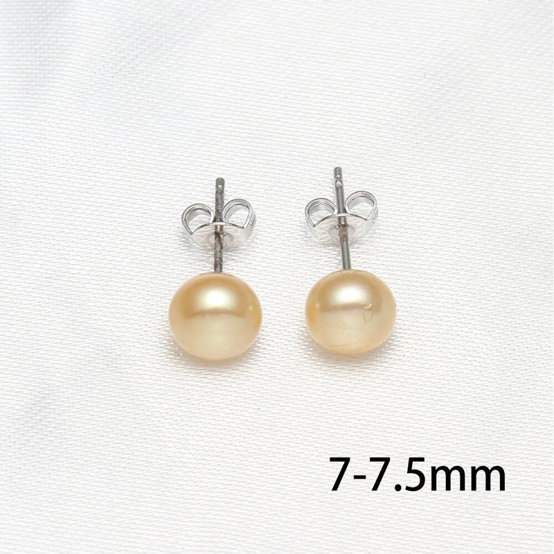 Dabīgo pērļu auskari 6-12 mm purpursarkani rozā melni zili saldūdens pērļu auskari sudraba krāsā Perlas auskari sievietēm Oorbellen