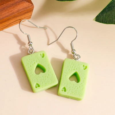 Žalios spalvos gyvūnas drugelis guminis meškiukas varlės auskarai moterims brincos gėrimai debesėlis gėlė vasaros vestuvių vakarėlis papuošalai dovanos