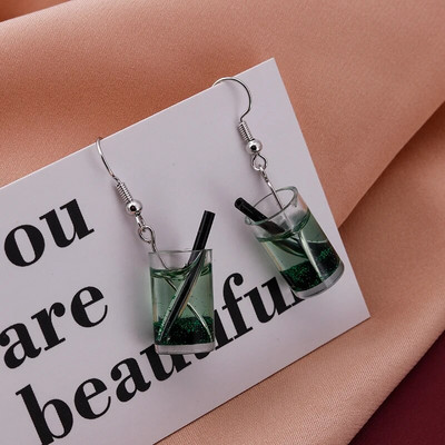 Žalios spalvos gyvūnas drugelis guminis meškiukas varlės auskarai moterims brincos gėrimai debesėlis gėlė vasaros vestuvių vakarėlis papuošalai dovanos