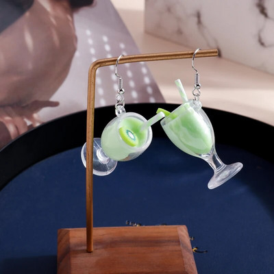 Žalios spalvos gyvūnas drugelis guminis meškiukas varlės auskarai moterims brincos gėrimai debesėlis gėlė vasaros vestuvių vakarėlis papuošalai dovanos