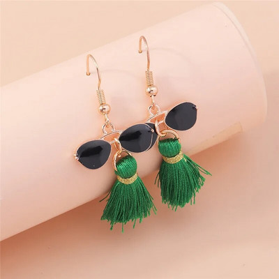 Žalios spalvos gyvūnas drugelis guminis meškiukas varlės auskarai moterims brincos gėrimai debesėlis gėlė vasaros vestuvių vakarėlis papuošalai dovanos