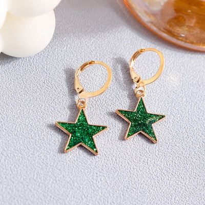 Žalios spalvos gyvūnas drugelis guminis meškiukas varlės auskarai moterims brincos gėrimai debesėlis gėlė vasaros vestuvių vakarėlis papuošalai dovanos