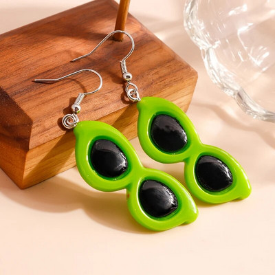 Žalios spalvos gyvūnas drugelis guminis meškiukas varlės auskarai moterims brincos gėrimai debesėlis gėlė vasaros vestuvių vakarėlis papuošalai dovanos