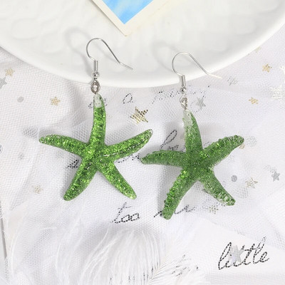 Žalios spalvos gyvūnas drugelis guminis meškiukas varlės auskarai moterims brincos gėrimai debesėlis gėlė vasaros vestuvių vakarėlis papuošalai dovanos