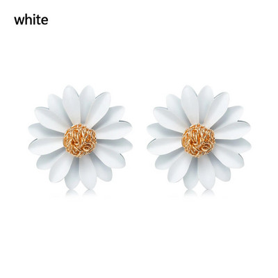 Μόδα Daisy Flower Ear Stud Νέο κορεατικό στιλ ιδιοσυγκρασίας σκουλαρίκια για γυναίκες Μπαρόκ σκουλαρίκι Διακόσμηση αυτιών Κομψό κόσμημα γοητείας