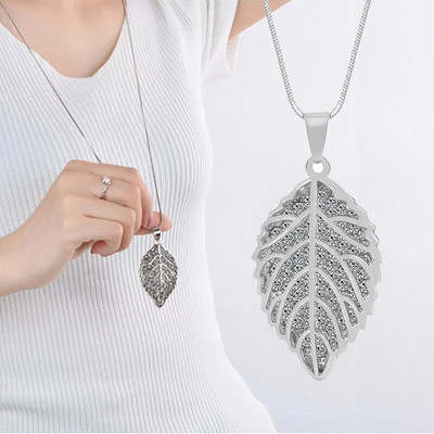 Vintage óceánkék kristály hosszú nyaklánc női bizsu divat ékszerek nyakláncok és medálok klasszikus ajándék etnikai stílus