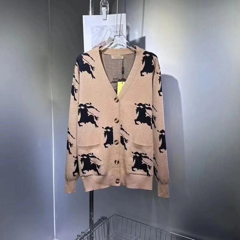 Zirgu žakarda V kakla džemperis jakas Kašmira trikotāžas jakas ar vienrindu sieviešu vilnas trikotāžas mētelis Femme skrejceļš 2023 H368