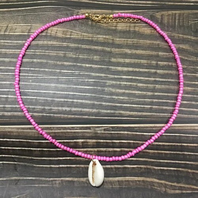 Vienkāršu sēklu krelles gliemežvāku kaklarota sievietēm, stīgu pērlītēm, īsiem apvalkiem, kaklarota, kaklarota, rotaslieta, 16 collas, kaklarota, dāvana