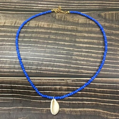 Vienkāršu sēklu krelles gliemežvāku kaklarota sievietēm, stīgu pērlītēm, īsiem apvalkiem, kaklarota, kaklarota, rotaslieta, 16 collas, kaklarota, dāvana