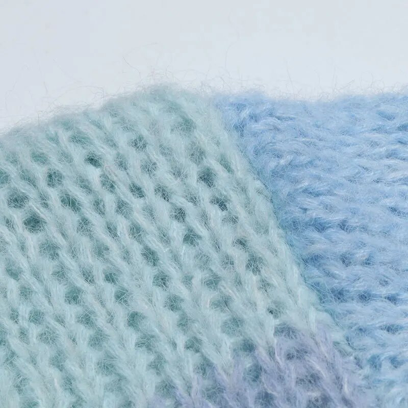 2023. őszi tél, női kardigán túlméretezett lányoknak, édes, kötött, csíkos, kivágott pulóverkabát C-267