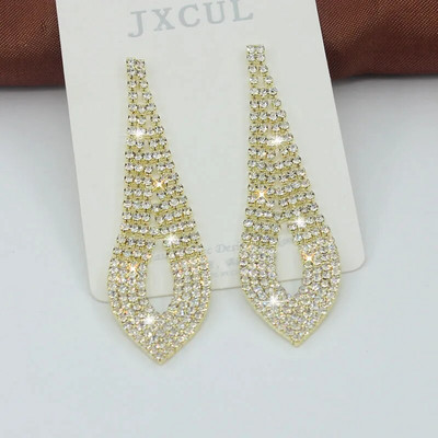 Luksusa kristāla kalnu kristāla garie pušķu auskari ģeometriski karājas lieli auskari dāmām dāmu kāzu līgavu auskari vairumtirdzniecība