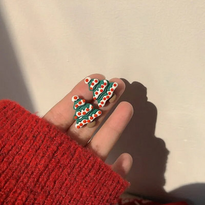 2023 karácsonyi aranyos karikatúra fülbevaló Mikulás karácsony fa jávorszarvas hóember harangok hópehely fülcsavarok női karácsonyi ékszerek ajándékok