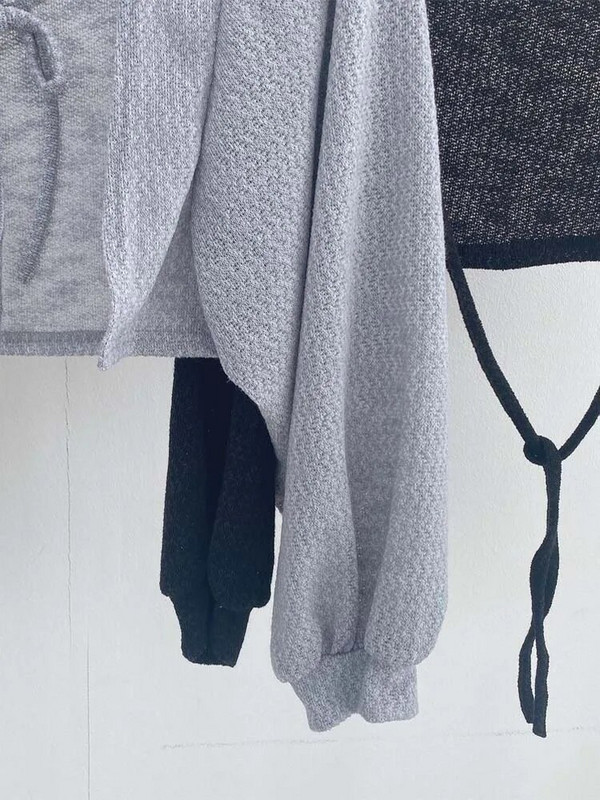 Plonas Apsauginis nuo saulės Apsauginis kardiganas Moteriškas Korėjietiško stiliaus Suvarstomas trikotažas Moteriški vasariniai laisvalaikio žibintuvėlis rankovėmis trumpas nuo saulės apsaugotas viršus